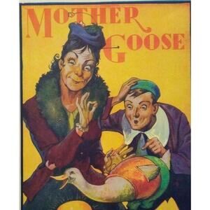 Mother Goose Theatre Show Mini Poster Print 1930's Original Lithograph Artwork
